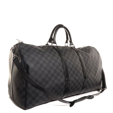 louis vuitton damier graphite keepall bandouliere 55|keepall 55 price.